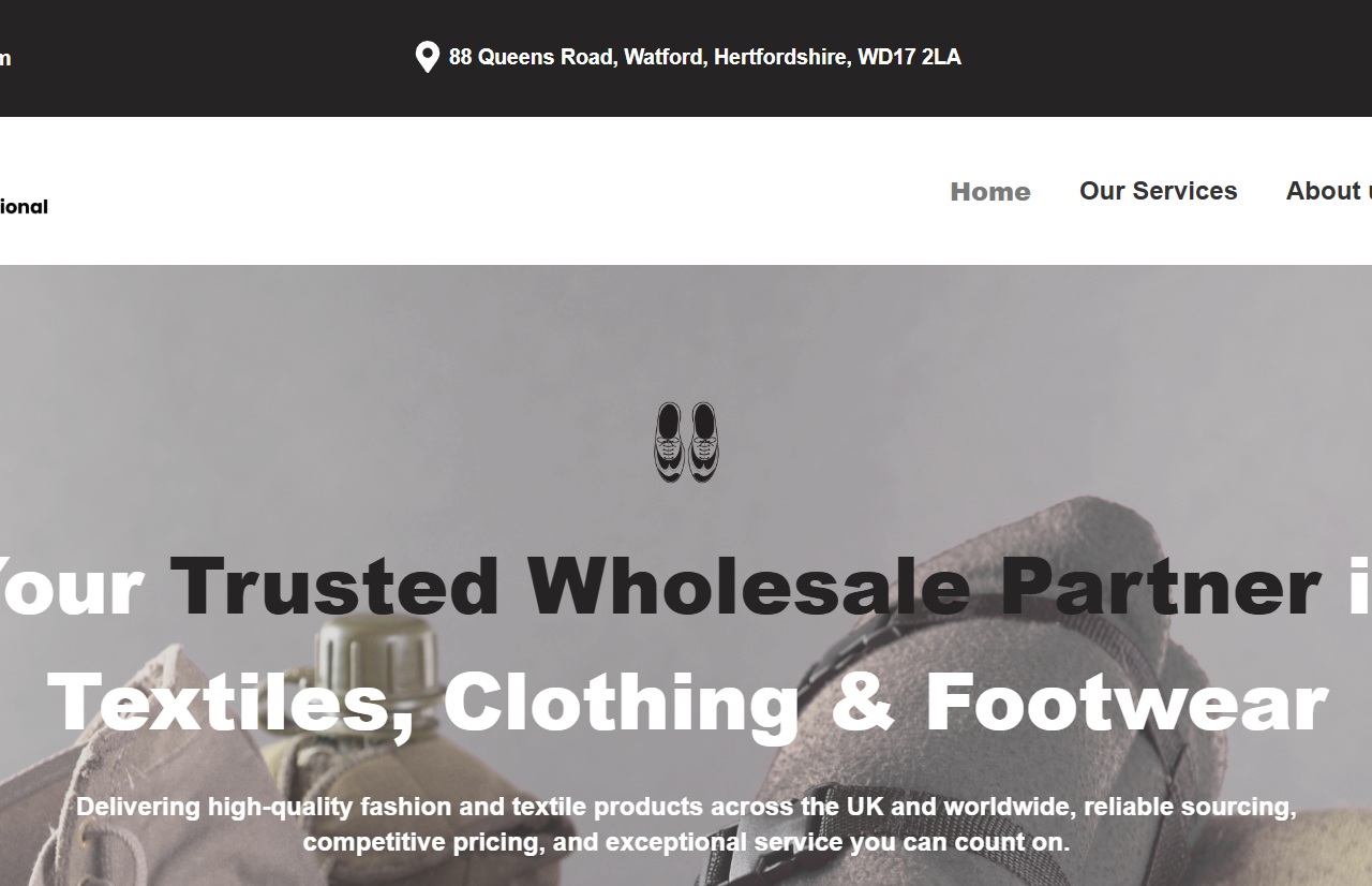 Haul UK International — B2B Wholesale Textiles & Footwear Portal case study for Haul UK International
